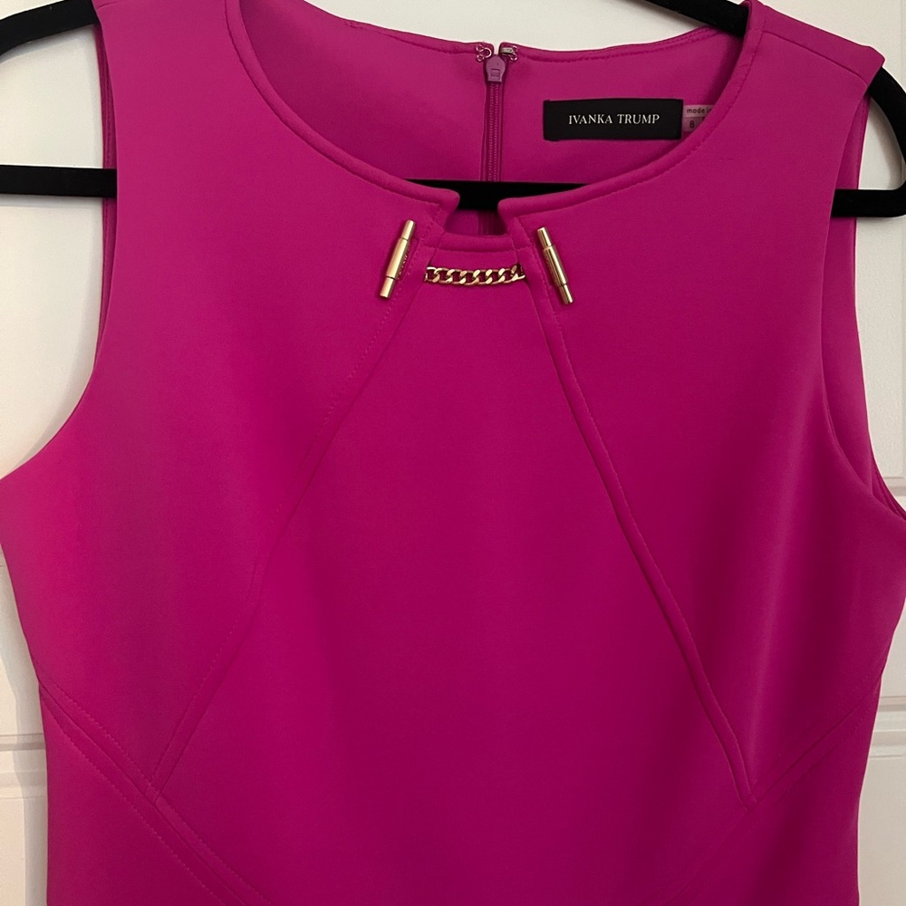 Ivanka Trump pink sleeveless dress